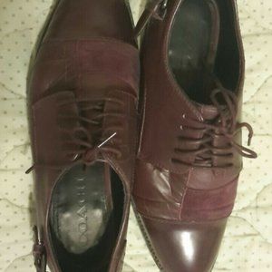 Coach Waverly Patchwork Oxford Maroon Women Shoe Size 7 like n e w